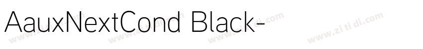 AauxNextCond Black字体转换